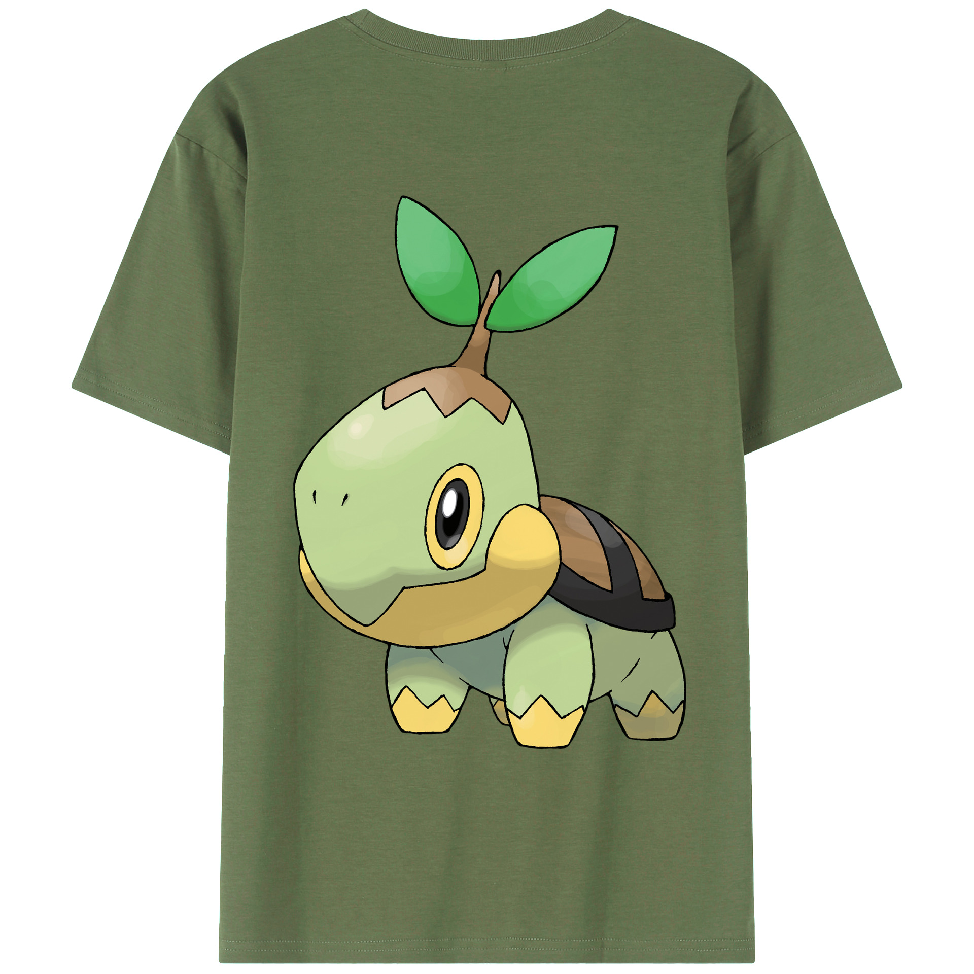 （画像用） ポケットモンスター Pokémon 綿100％ メンズ半袖Tシャツ（バックプリント） 通気性